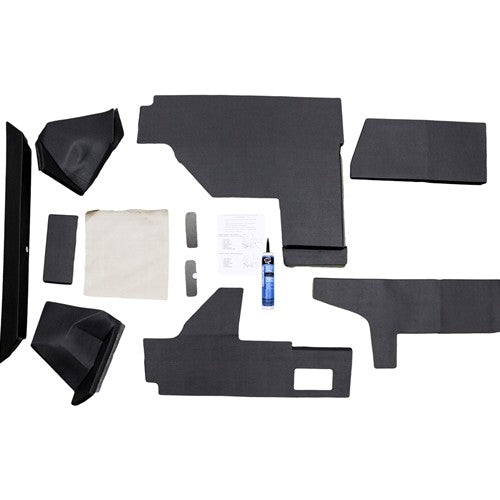 John Deere Late 40 Series Tractor Replacement Quick Fit Lower Cab Kit - Black Vinyl