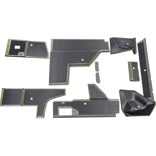 John Deere Late 40 Series Tractor Replacement Quick Fit Lower Cab Kit - Black Vinyl