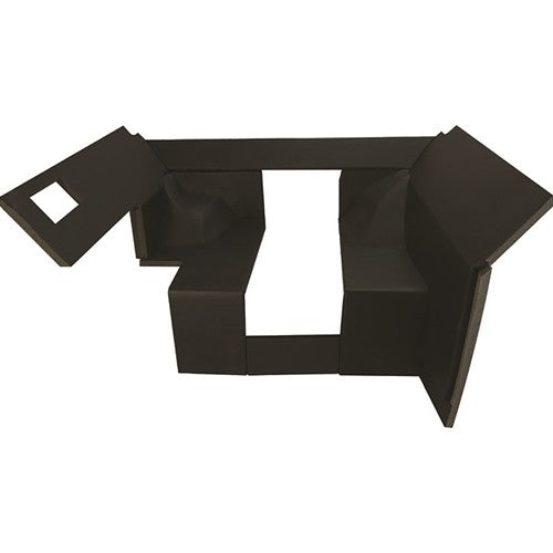 John Deere Late 40 Series Tractor Replacement Quick Fit Lower Cab Kit - Black Vinyl