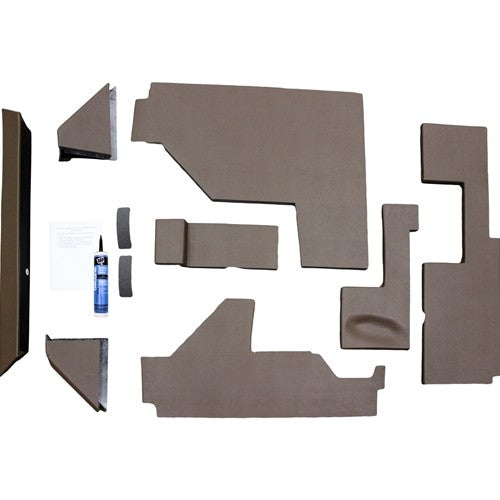 John Deere 4 Cylinder Utility Series Tractor Replacement Quick Fit Lower Cab Kit - Brindle Brown Vinyl