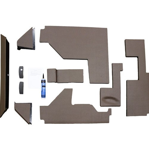 John Deere 6 Cylinder Utility Series Tractor Replacement Quick Fit Lower Cab Kit - Brindle Brown Vinyl