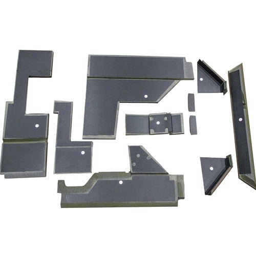 John Deere 6 Cylinder Utility Series Tractor Replacement Quick Fit Lower Cab Kit - Brindle Brown Vinyl