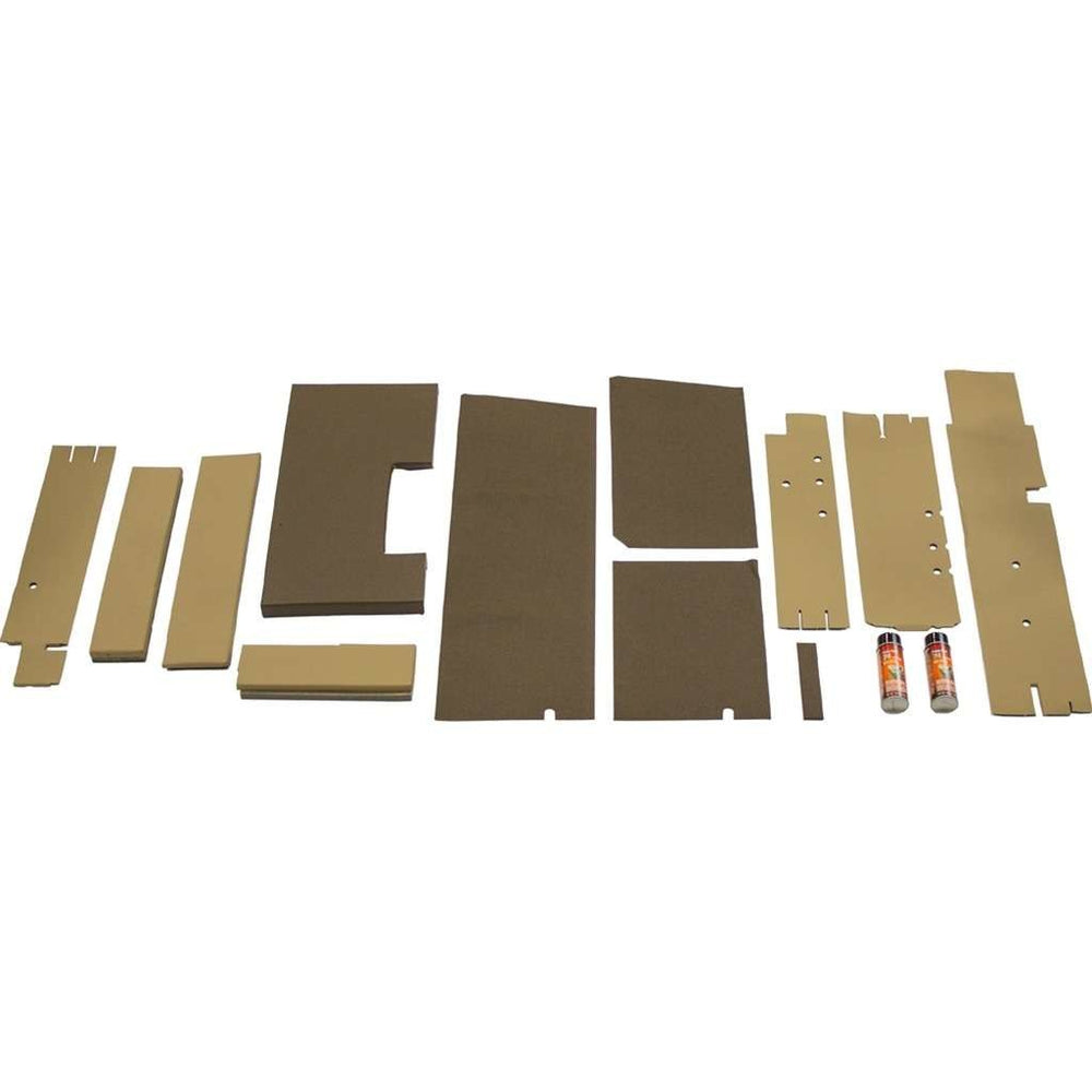 John Deere 60-70 Series 4WD Tractor Replacement Lower Cab Foam Kit - Multi-Brown and Sailcloth Tan Cloth
