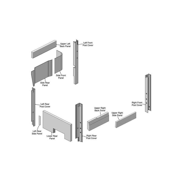 John Deere 60-70 Series 4WD Tractor Replacement Lower Cab Foam Kit - Multi-Brown and Sailcloth Tan Cloth