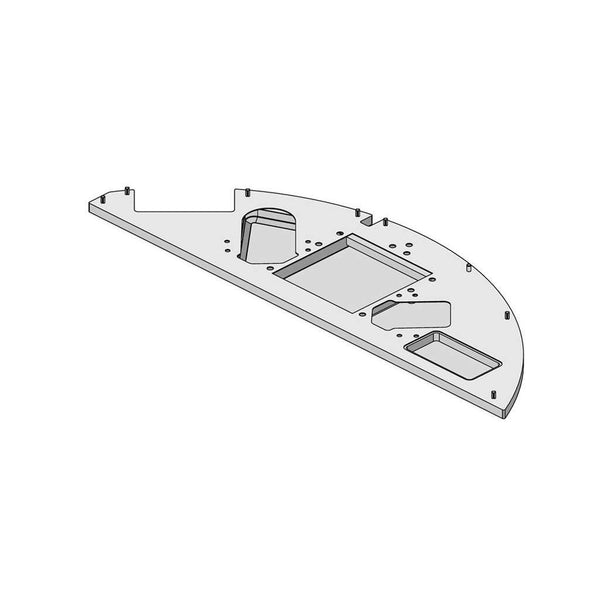 John Deere 55 Series Tractor Replacement Headliner Front Panel - Sailcloth Tan Vinyl