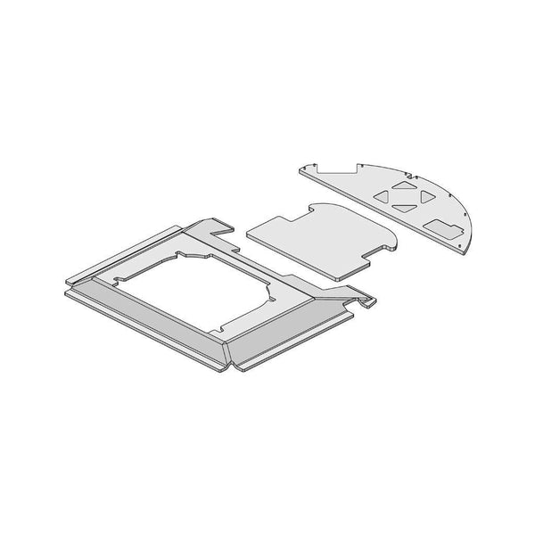 John Deere Utility European Series Tractor Complete Replacement Headliner Kit (With Hatch) - Brindle Brown