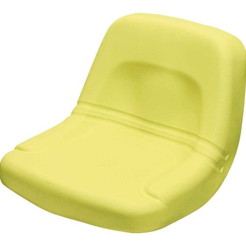 John Deere Lawn Mower Replacement Bucket Seat - Fits Various Models - Yellow Vinyl