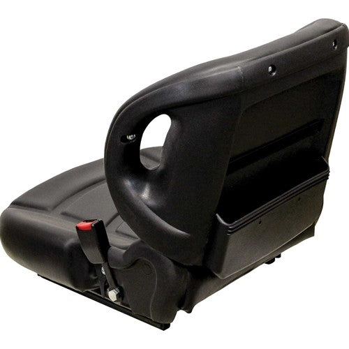 Toyota Forklift Seat Kit - Fits Various Models - Black Vinyl