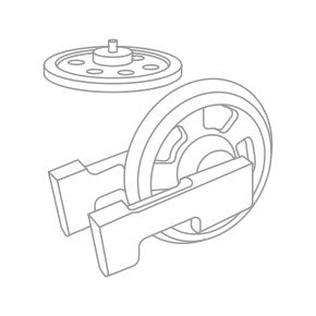 John Deere 350 Track Loader Idler Group w/Brackets