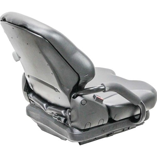 Unicarrier BXC-Platinum II Series Forklift Replacement Seat & Mechanical Suspension - Fits Various Models - Black Vinyl