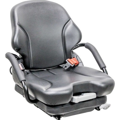 Unicarrier BXC-Platinum II Series Forklift Replacement Seat & Mechanical Suspension - Fits Various Models - Black Vinyl