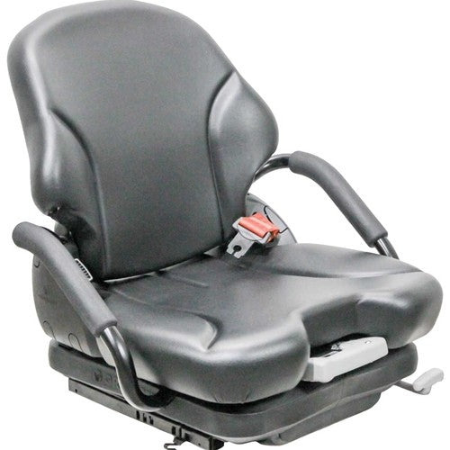 Toyota 7F-8F-THDC Series Forklift Replacement Seat & Mechanical Suspension - Fits Various Models - Black Vinyl