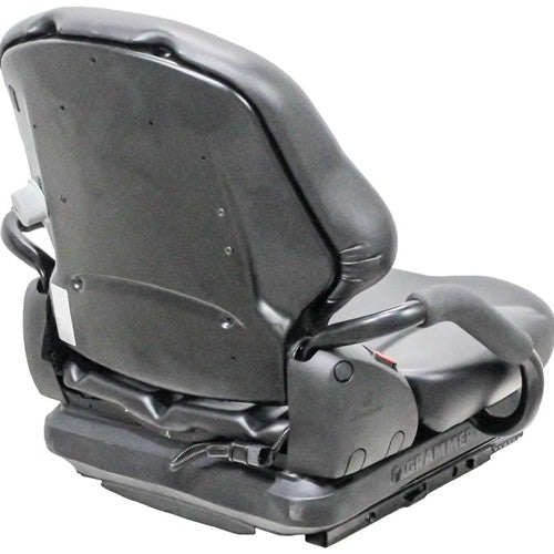 Caterpillar DP-2EPC Series Forklift Replacement Seat & Mechanical Suspension - Fits Various Models - Black Vinyl