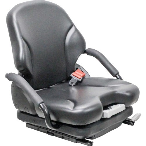 Caterpillar DP-2EPC Series Forklift Replacement Seat & Mechanical Suspension - Fits Various Models - Black Vinyl