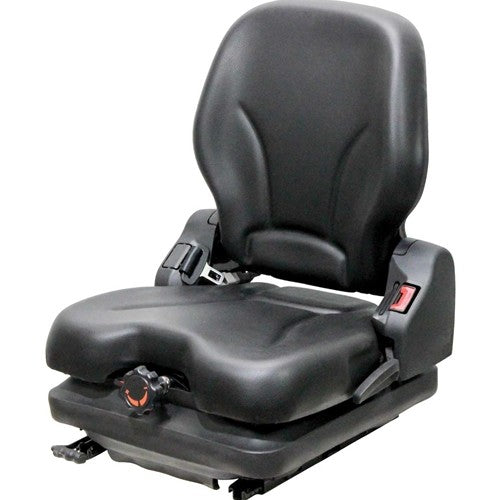 Case 1150H & 1150K Dozer Replacement Seat & Mechanical Suspension - Black Vinyl