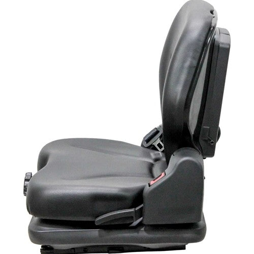 Cub Cadet S6031 & S7237 Lawn Mower Seat & Mechanical Suspension - Black Vinyl