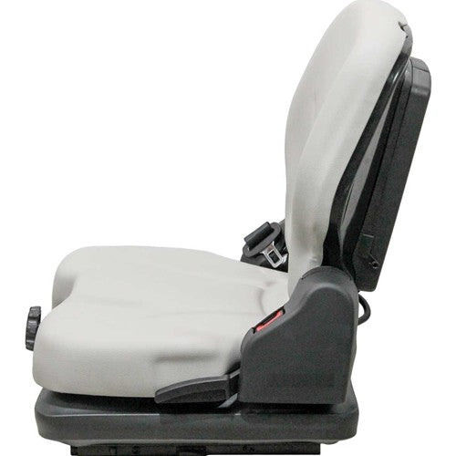 Case 1150H & 1150K Dozer Replacement Seat & Mechanical Suspension - Gray Vinyl