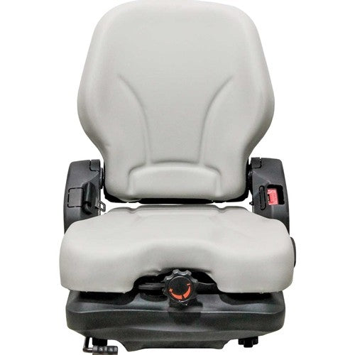 Case 1150H & 1150K Dozer Replacement Seat & Mechanical Suspension - Gray Vinyl