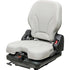 Caterpillar Excavator Replacement Seat & Mechanical Suspension - Fits Various Models - Gray Vinyl