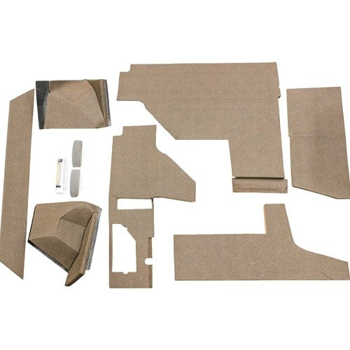 John Deere 55-60 Series Replacement Quick Fit Lower Cab Kit - Brown Vinyl