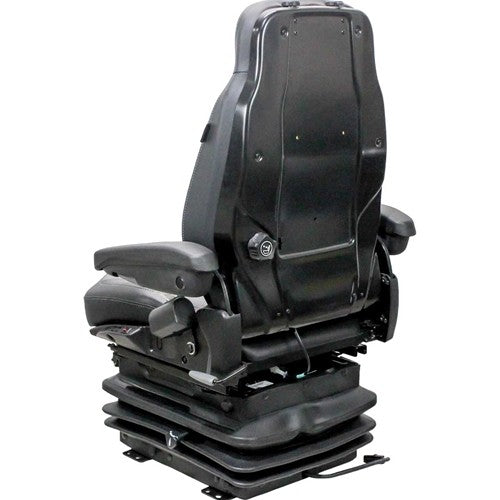 Case G Series Wheel Loader Replacement Seat & Air Suspension - Fits Various Models - Gray/Black Vinyl