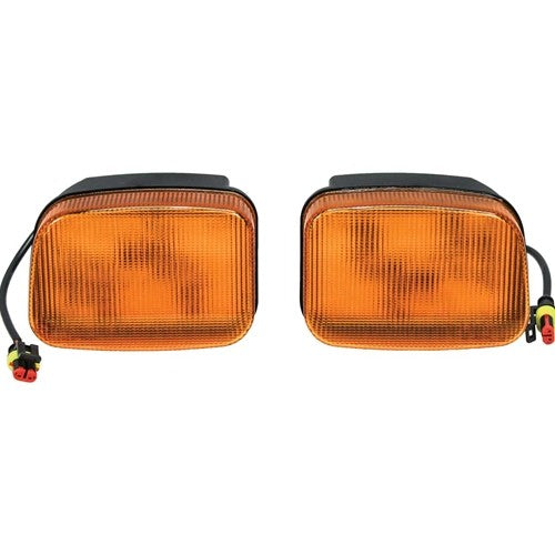 John Deere 5000-7030 Series Tractor Replacement LED Amber Cab Corner Light Kit
