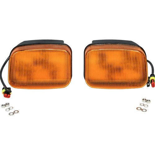 John Deere 5000-7030 Series Tractor Replacement LED Amber Cab Corner Light Kit
