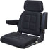 Case Tractor Replacement Seat Assembly - Fits Various Models - Black Cloth