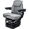 Case Tractor Seat & Air Suspension - Fits Various Models - Gray Cloth