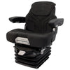 Case Tractor Seat & Air Suspension - Fits Various Models - Black/Gray Cloth