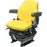 John Deere Lawn Mower Replacement Seat & Mechanical Suspension - Yellow Vinyl