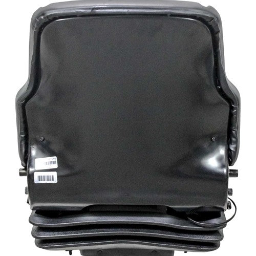 Bobcat M Series Skid Steer Seat & Mechanical Suspension - Fits Various Models - Black Vinyl