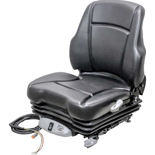 Bobcat M Series Skid Steer Seat &  Air Suspension - Fits Various Models - Black Vinyl