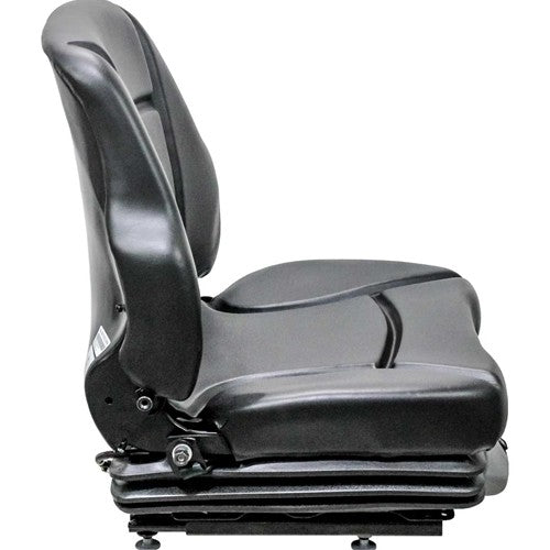 Bobcat M Series Skid Steer Replacement Seat &  Air Suspension - Fits Various Models - Black Vinyl