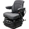 Ford/New Holland T, TG and TJ Series Tractor Seat & Air Suspension - Fits Various Models - Gray Cloth