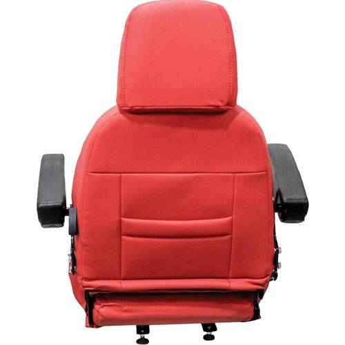 Case Wheel Loader Replacement Seat Assembly - Fits Various Models - Red Vinyl