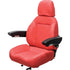 Genie Telehandler Replacement Seat Assembly - Fits Various Models - Red Vinyl