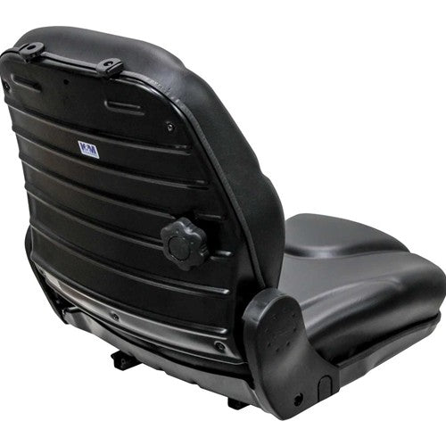 AGCO Allis Tractor Replacement Seat Assembly - Fits Various Models - Black Vinyl