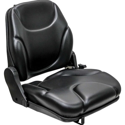 AGCO Allis Tractor Replacement Seat Assembly - Fits Various Models - Black Vinyl