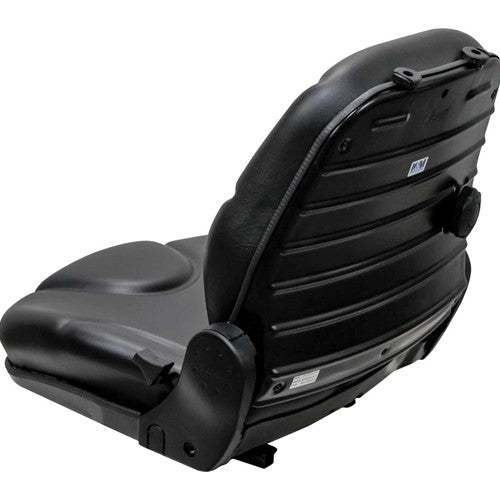 Case Loader/Backhoe Replacement Seat Assembly - Fits Various Models - Black Vinyl