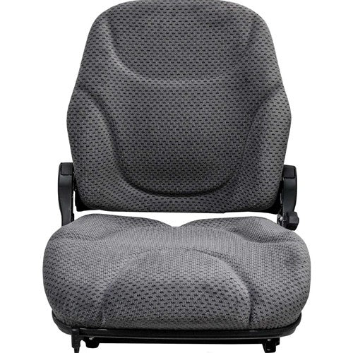 Case Dozer Replacement Seat Assembly - Fits Various Models - Gray Cloth