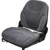 Case Excavator Replacement Seat Assembly - Fits Various Models - Gray Cloth