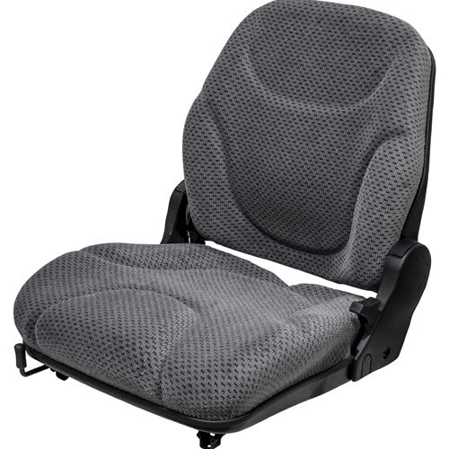 Volvo EC140B Excavator Replacement Seat Assembly - Gray Cloth