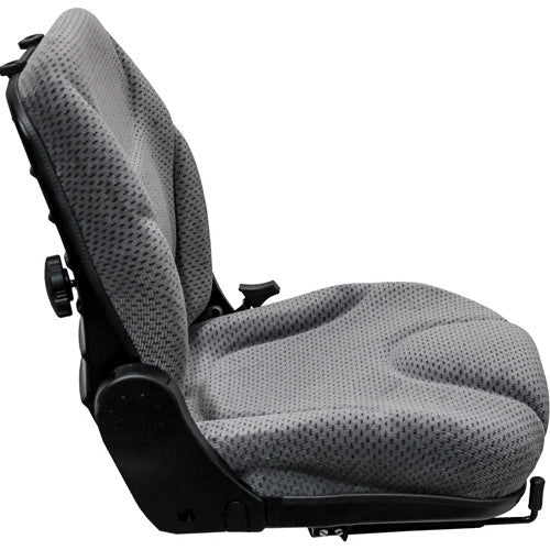 Volvo EC140B Excavator Replacement Seat Assembly - Gray Cloth