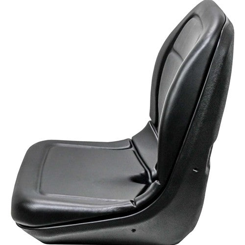 AGCO Lawn Mower Replacement Bucket Seat - Fits Various Models - Black Vinyl