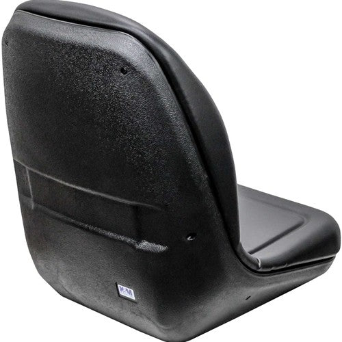 AGCO Lawn Mower Replacement Bucket Seat - Fits Various Models - Black Vinyl