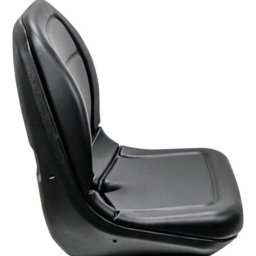 AGCO Lawn Mower Replacement Bucket Seat - Fits Various Models - Black Vinyl