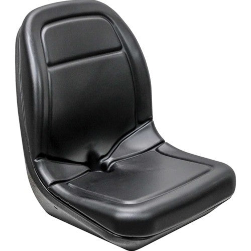 AGCO Lawn Mower Replacement Bucket Seat - Fits Various Models - Black Vinyl