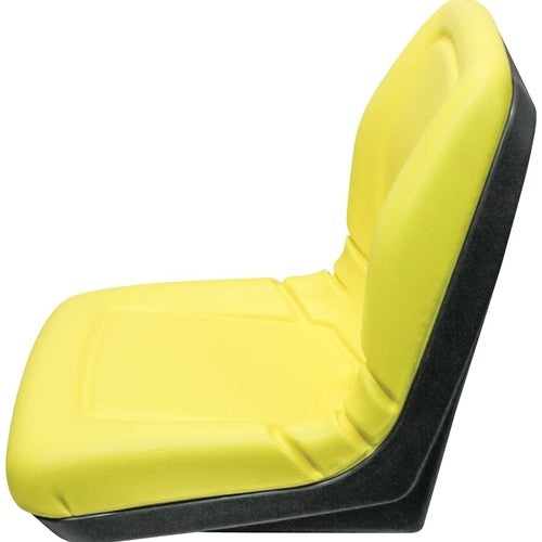 AGCO Lawn Mower Replacement Bucket Seat - Fits Various Models - Yellow Vinyl