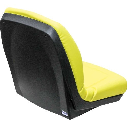 AGCO Lawn Mower Replacement Bucket Seat - Fits Various Models - Yellow Vinyl